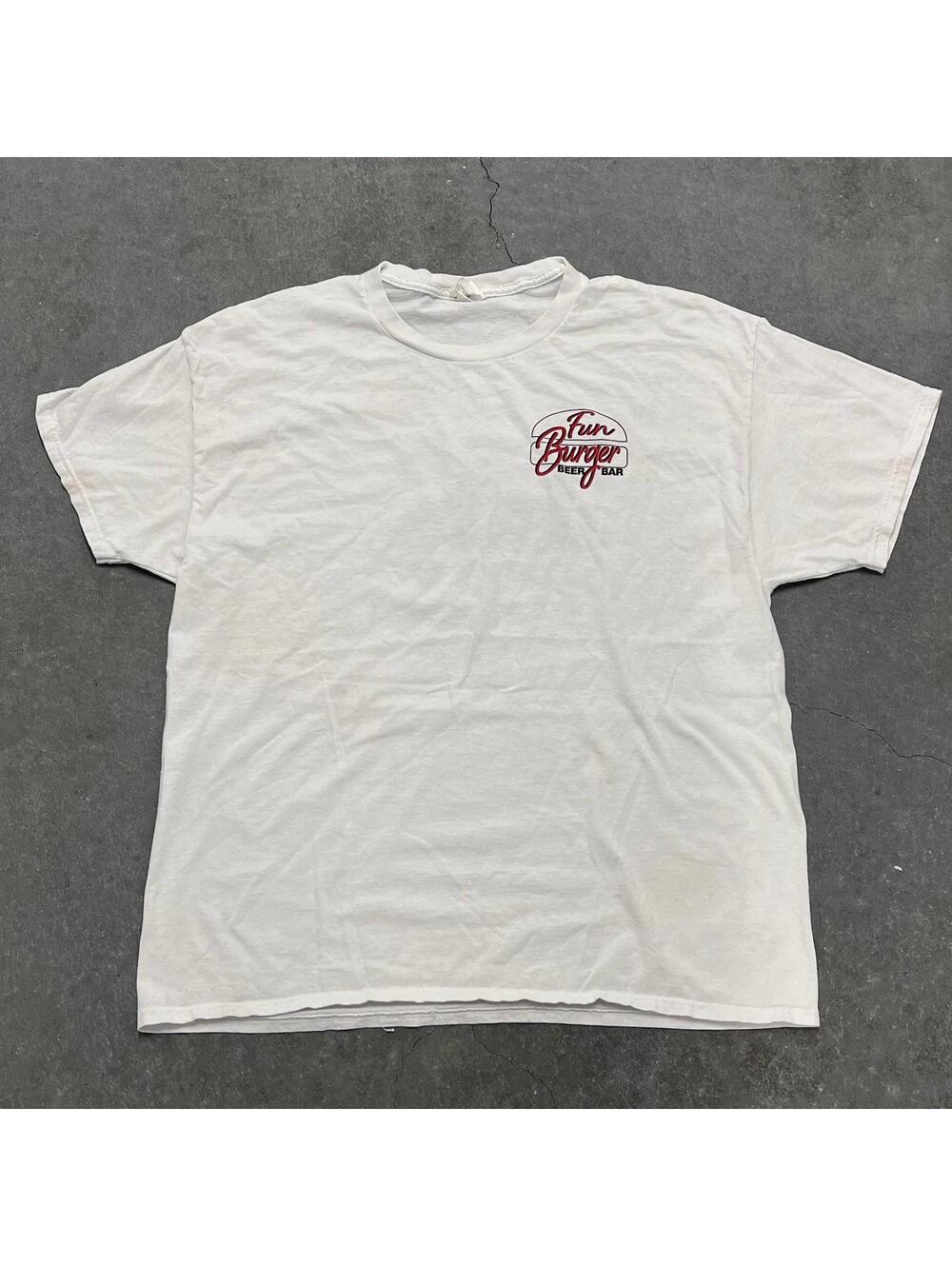Hanes Fun Burger Logo T Shirt